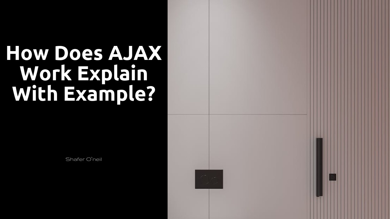 How does AJAX work explain with example?