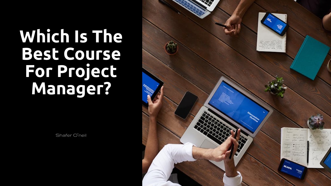 Which is the best course for project manager?